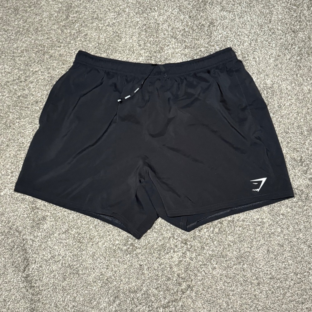 Gymshark Arrival Shorts Mens XXL Black Athletic Gym Training Running Workout